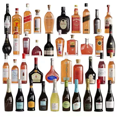 Bottles Vol 4  40 Bottles  Whiskey Wine cognac Armagnac
