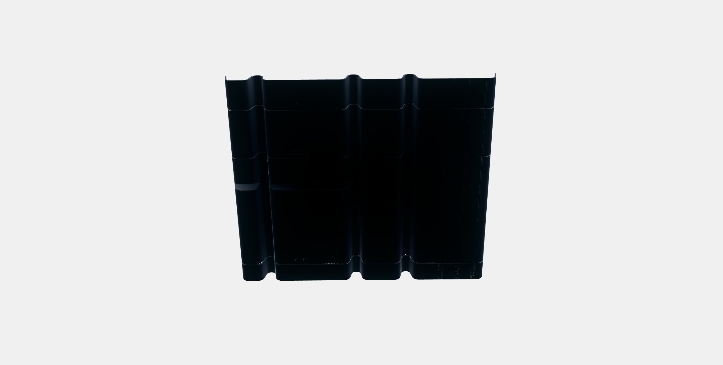 SUMMERA Drawer insert with 6 compartments Low-poly 3D model_6