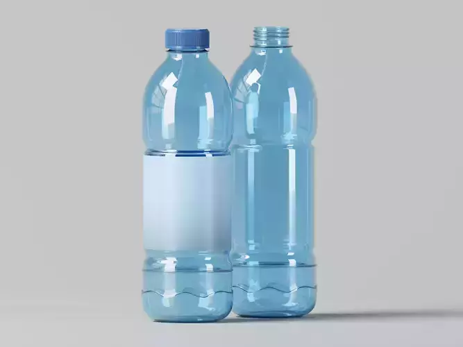 Pure Drinking Water Bottle 3D Model