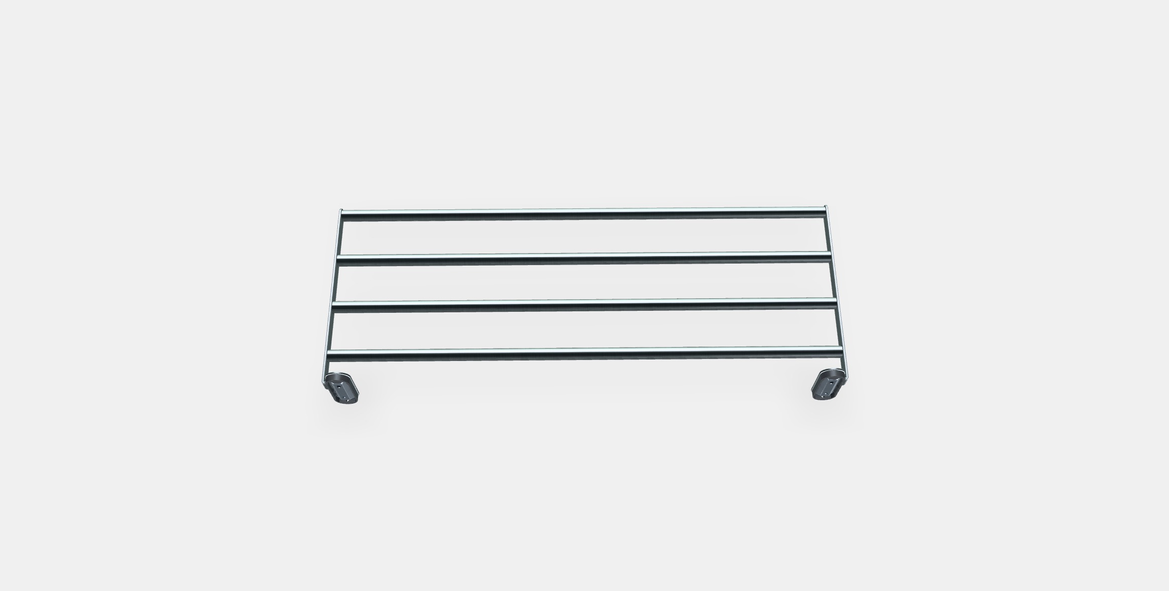 BROGRUND Wall shelf with towel rail Low-poly 3D model_2