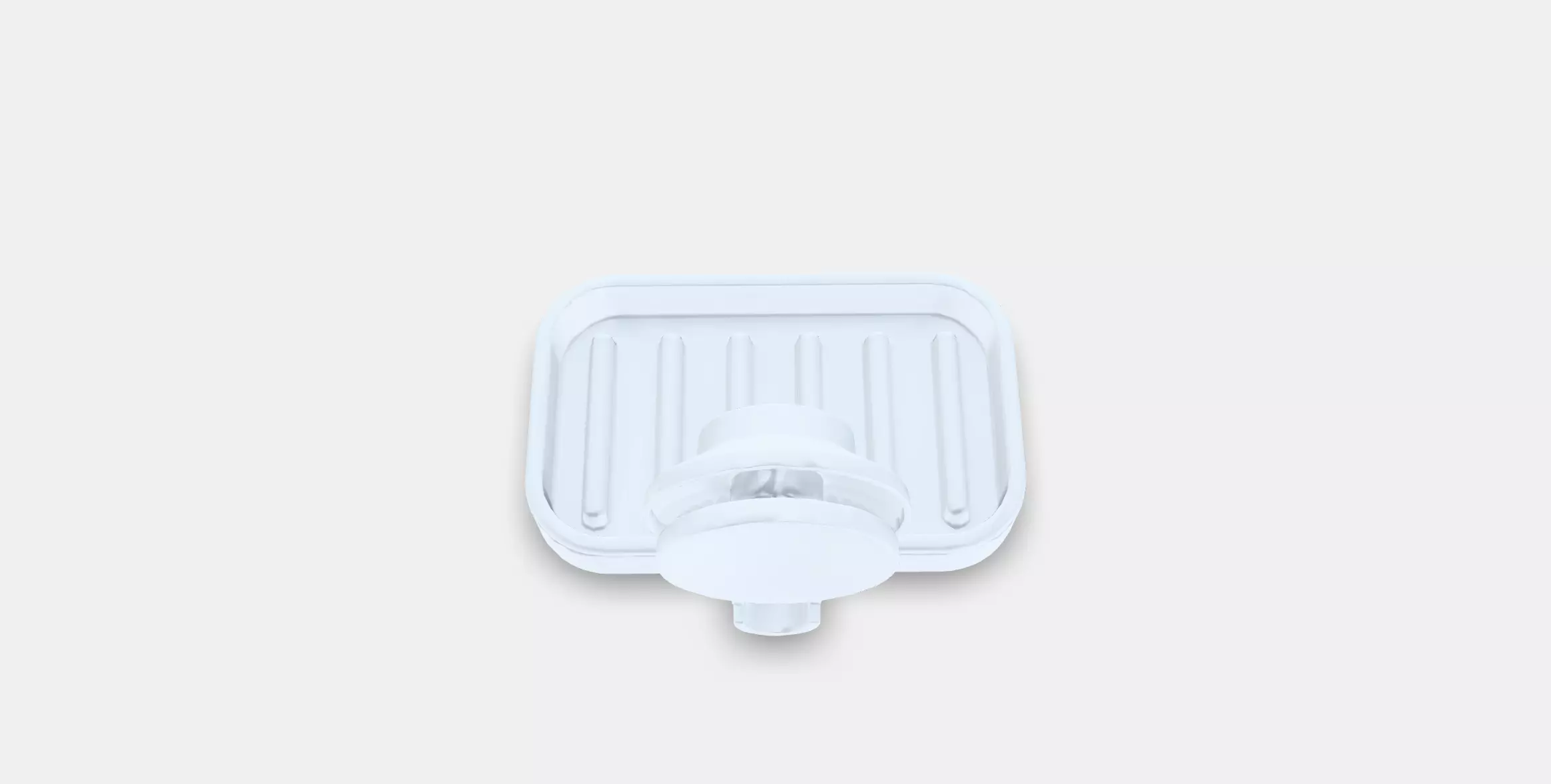 TISKEN Soap dish with suction cup Low-poly 3D model_0