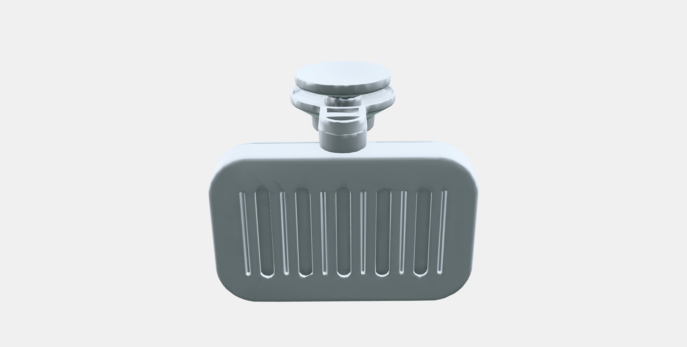 TISKEN Soap dish with suction cup Low-poly 3D model_7