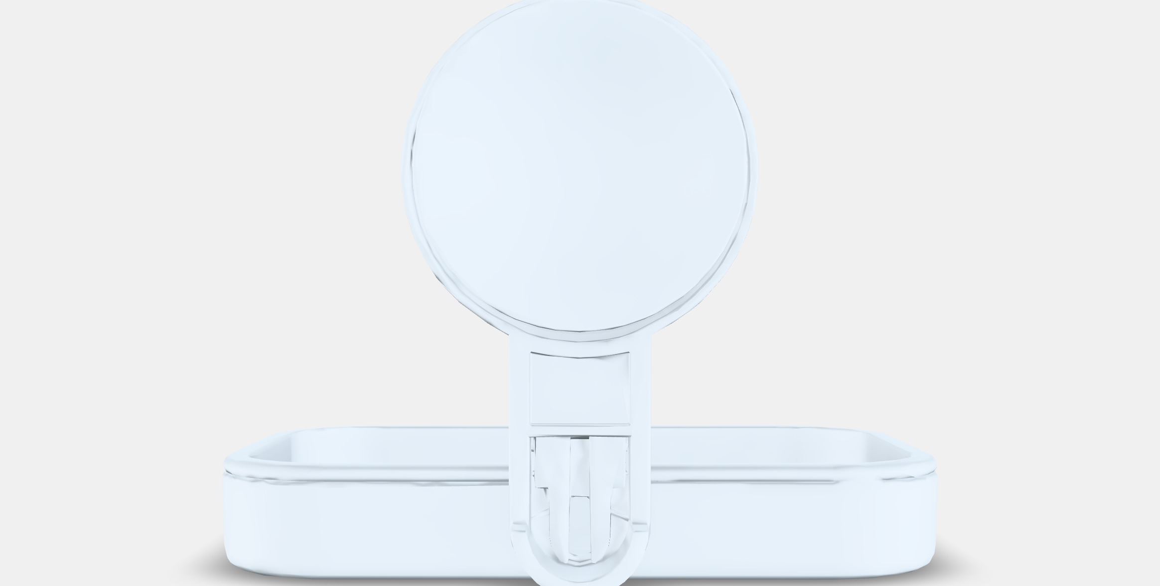 TISKEN Soap dish with suction cup Low-poly 3D model_15