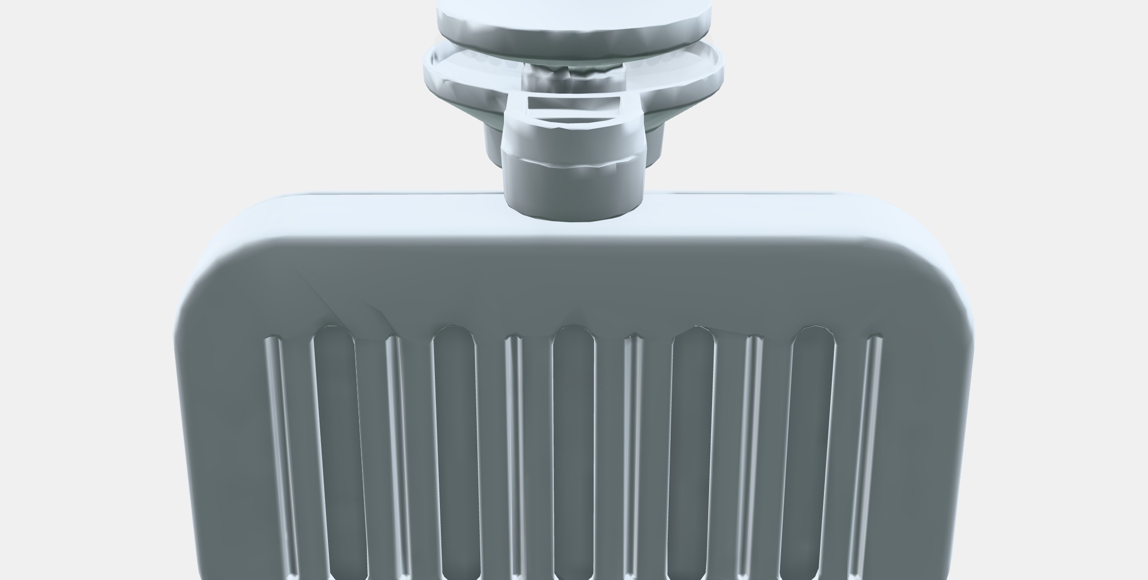 TISKEN Soap dish with suction cup Low-poly 3D model_8