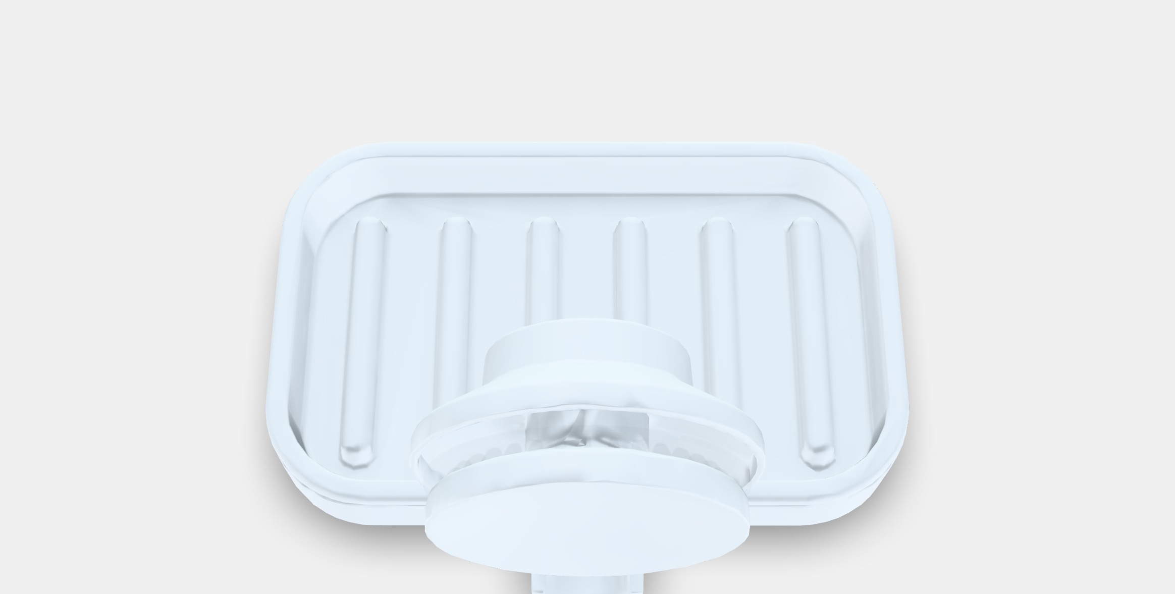 TISKEN Soap dish with suction cup Low-poly 3D model_4