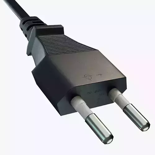 Electrical Plug Type C Low-poly 3D model