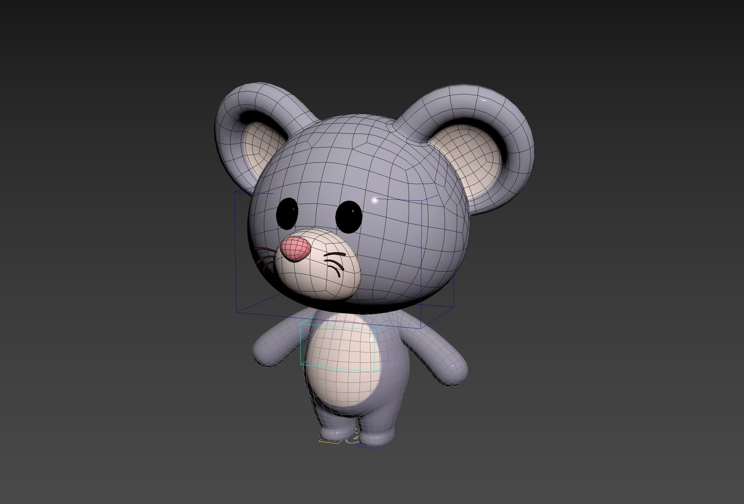 Character324 Rigged Mouse 3D model_13