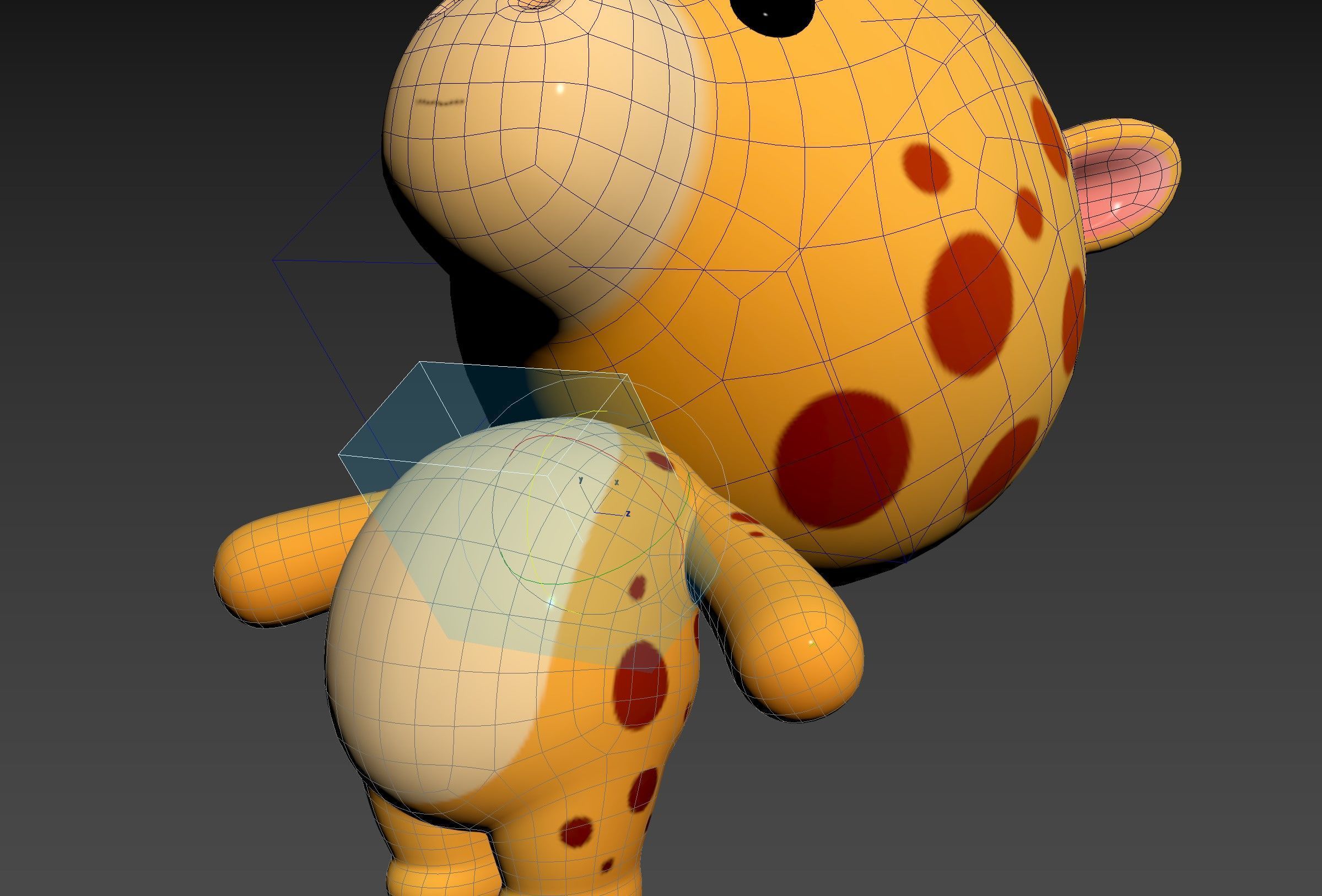 Character326 Rigged Giraffe 3D model_19