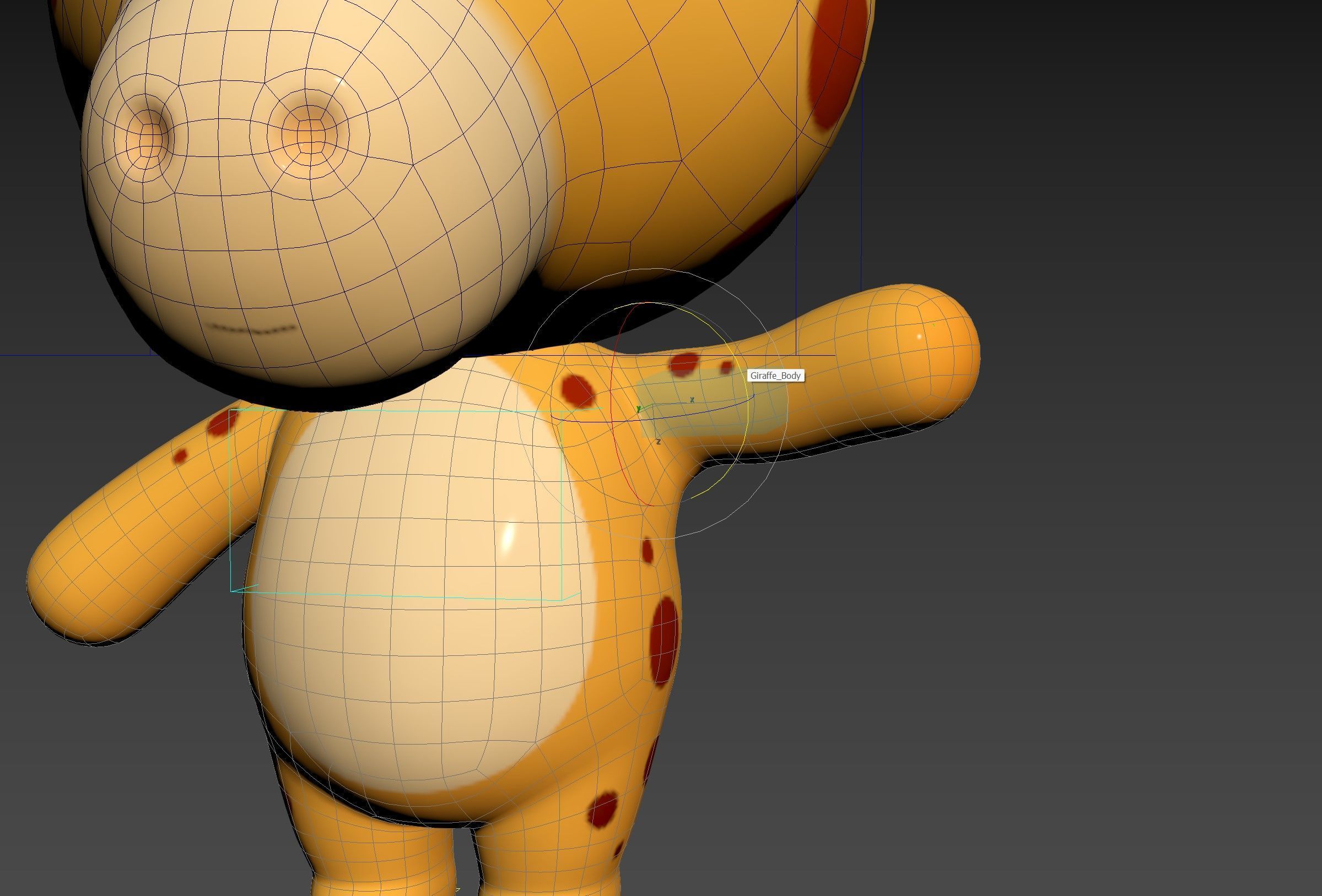 Character326 Rigged Giraffe 3D model_17