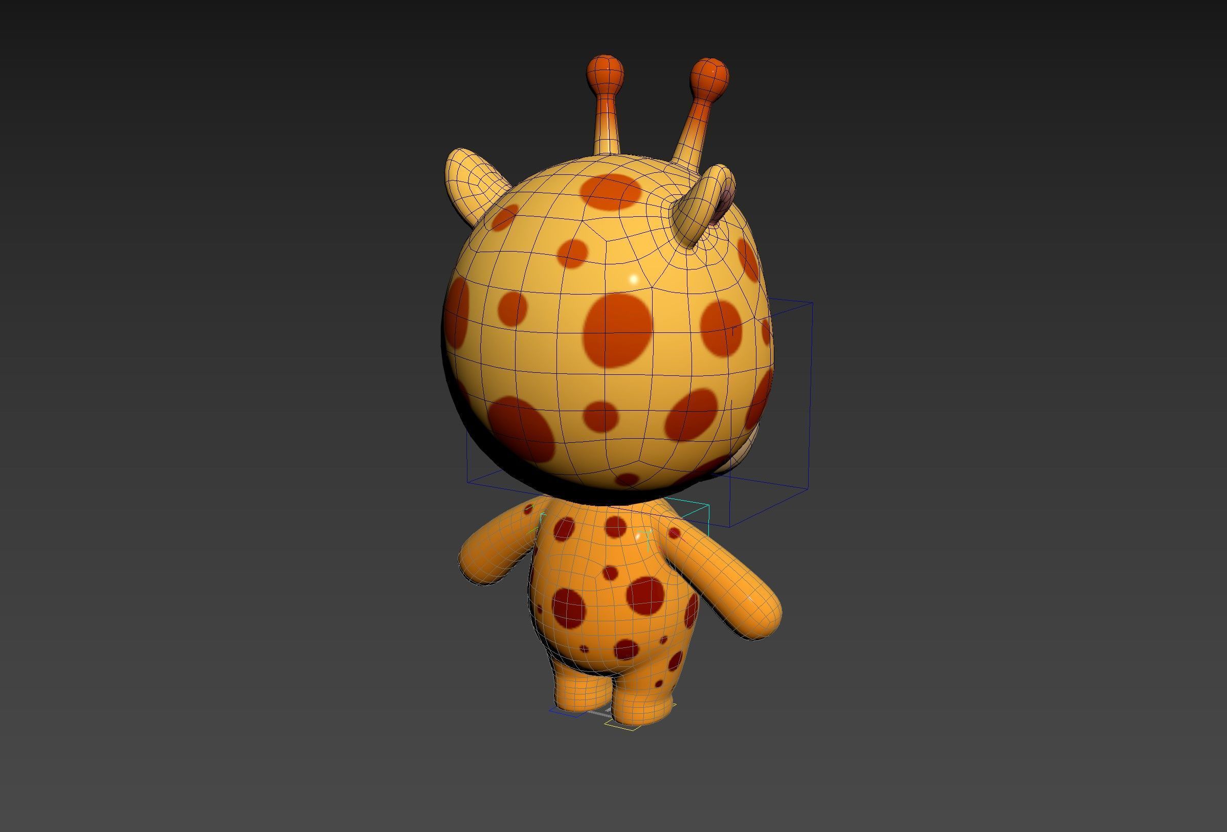 Character326 Rigged Giraffe 3D model_15