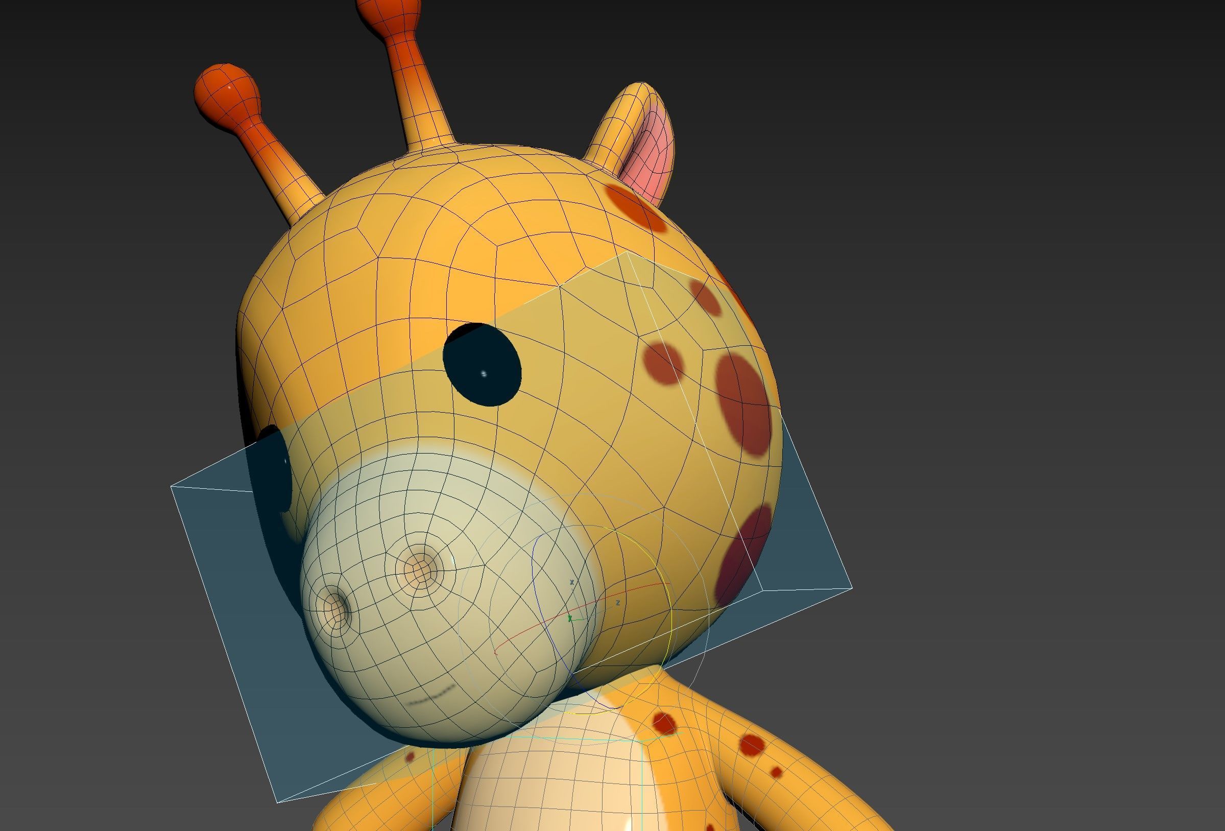 Character326 Rigged Giraffe 3D model_16