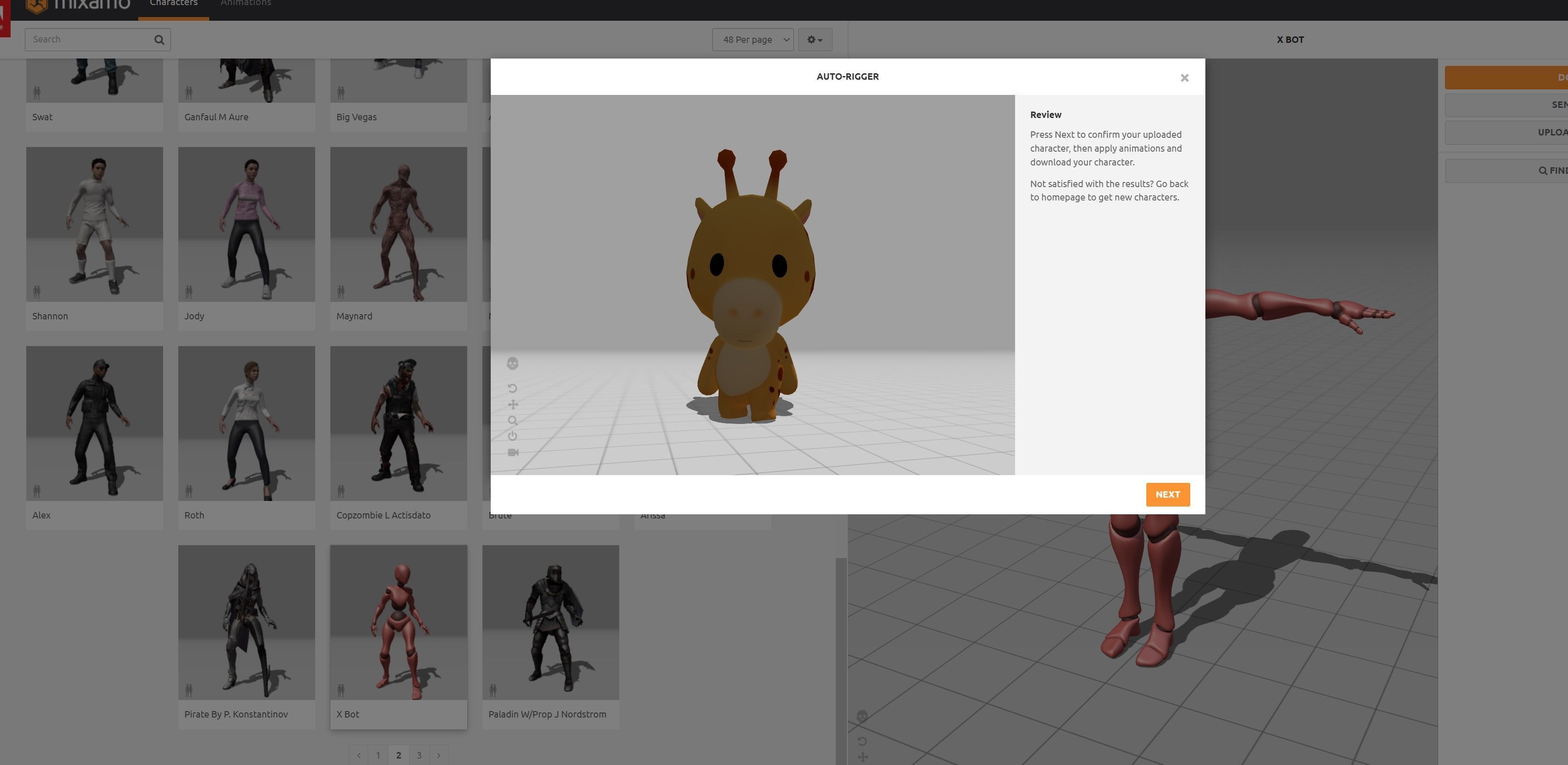 Character326 Rigged Giraffe 3D model_24