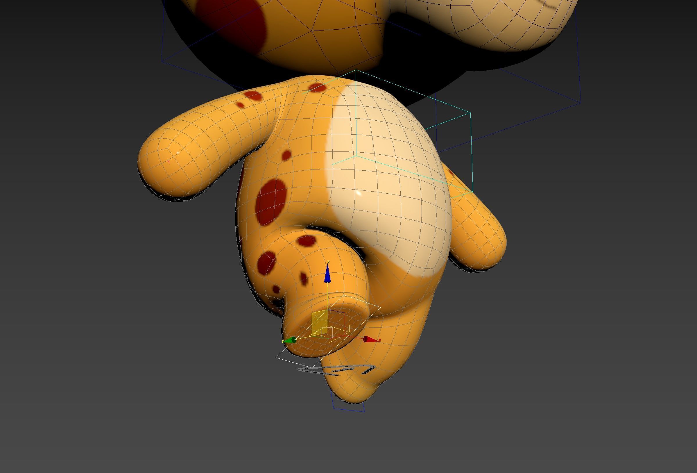 Character326 Rigged Giraffe 3D model_21