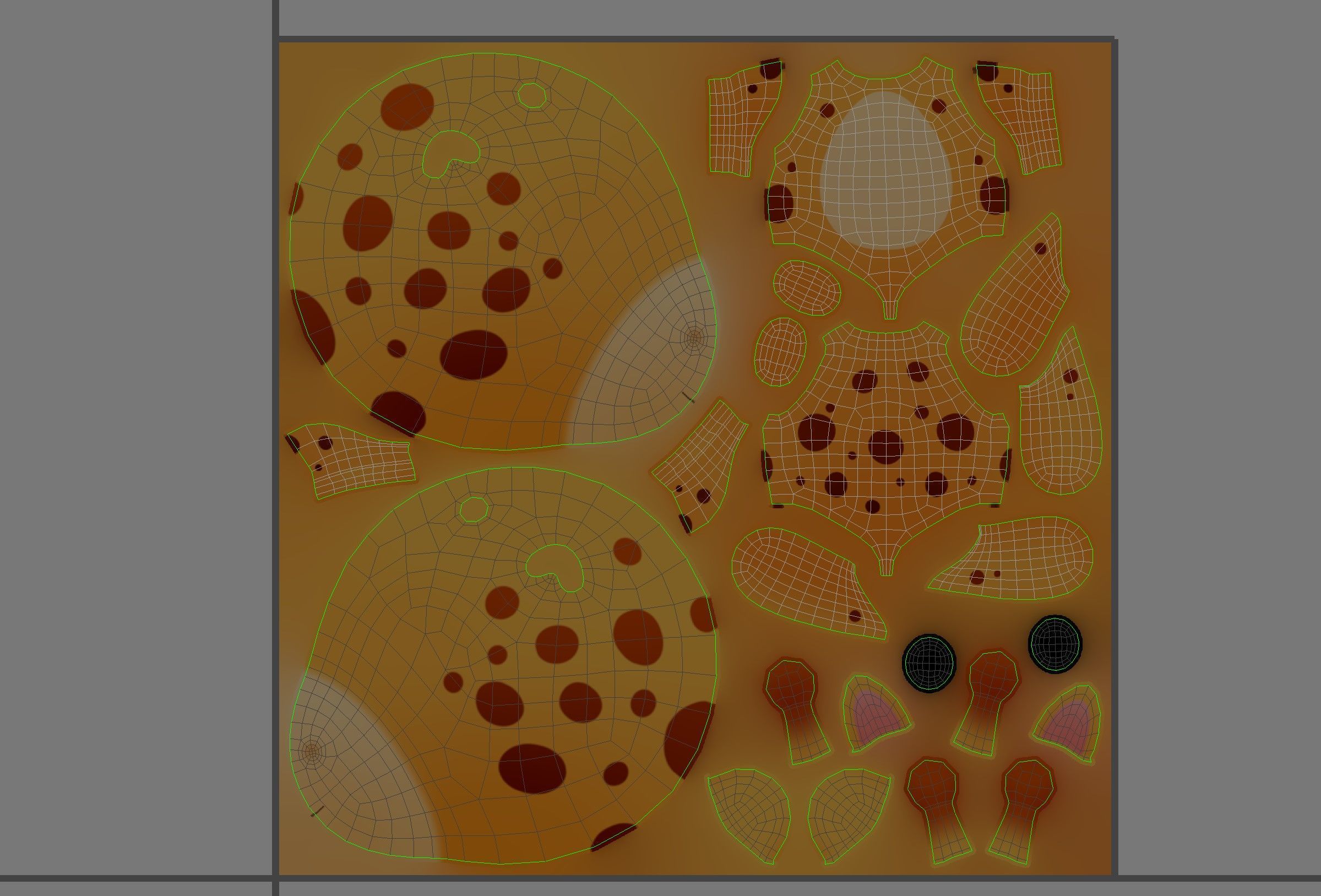 Character326 Rigged Giraffe 3D model_22