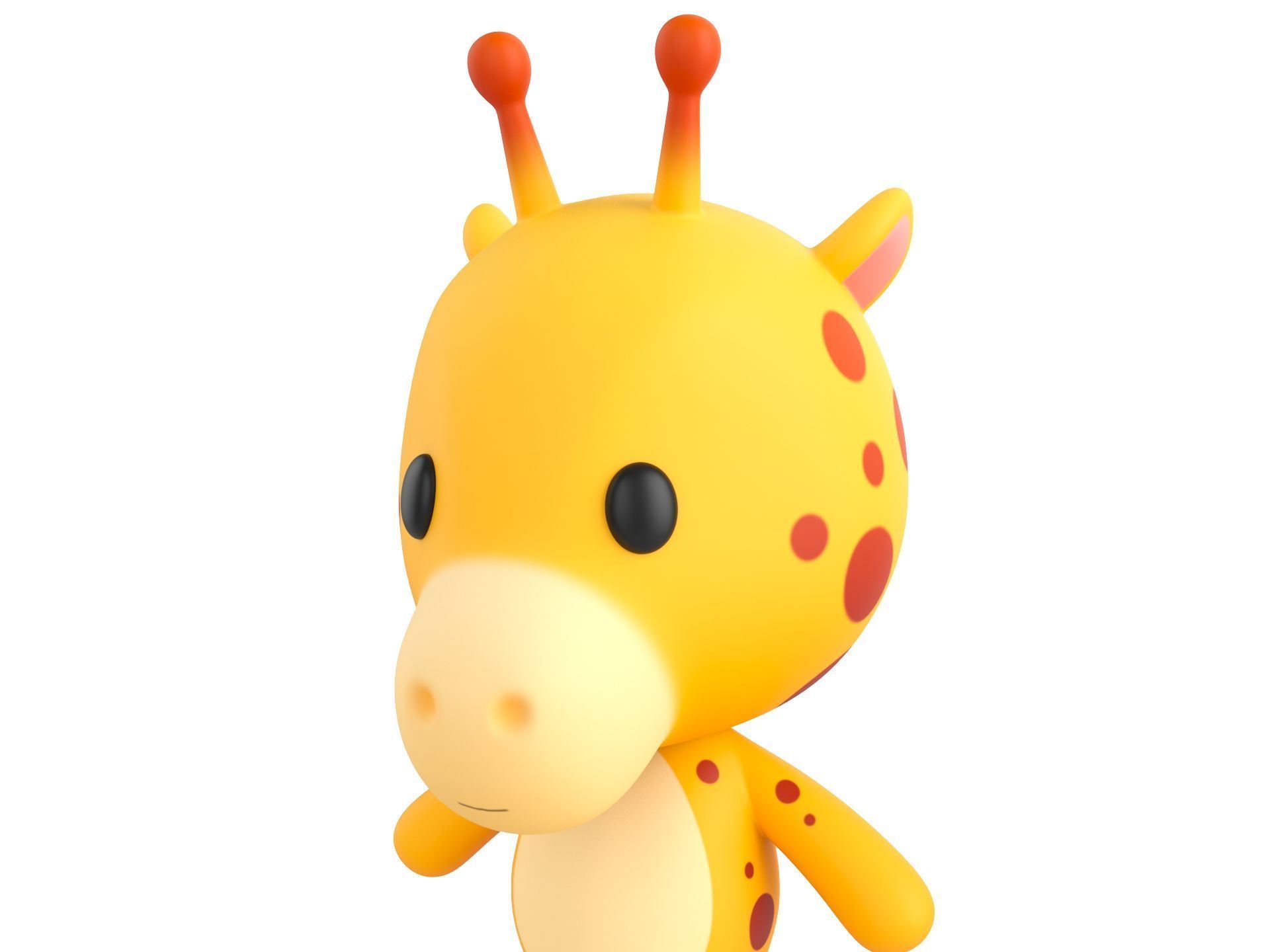 Character326 Rigged Giraffe 3D model_5