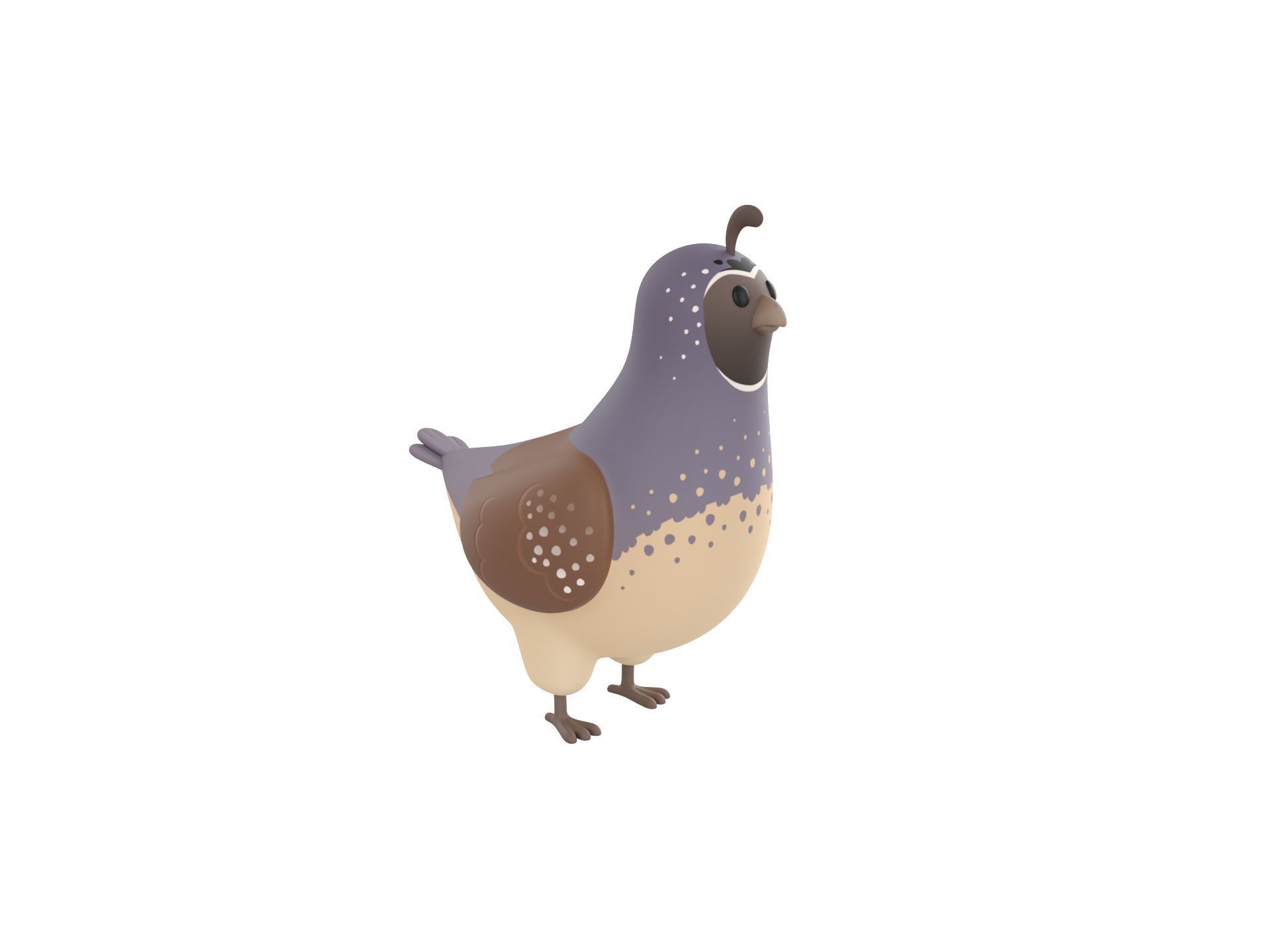 Character327 Quail 3D model_2