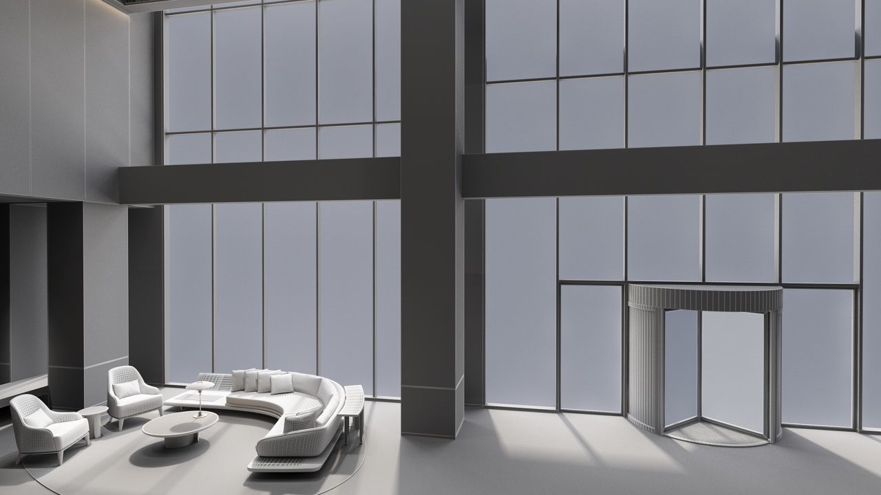 The Hotel Lobby 14 3D model_12