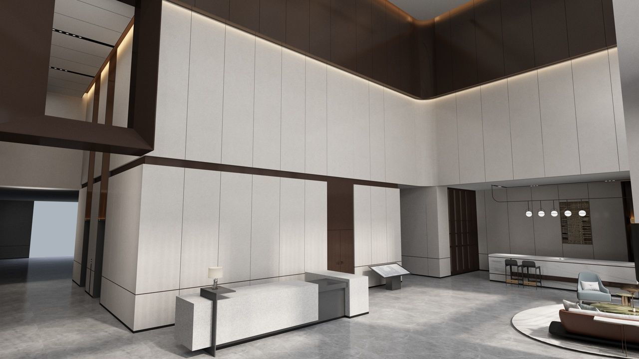 The Hotel Lobby 14 3D model_7