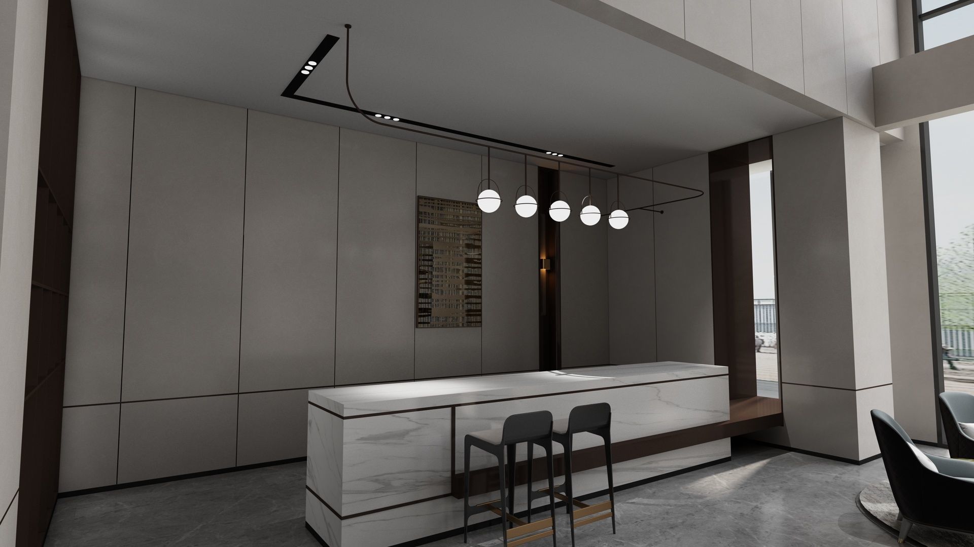 The Hotel Lobby 14 3D model_5