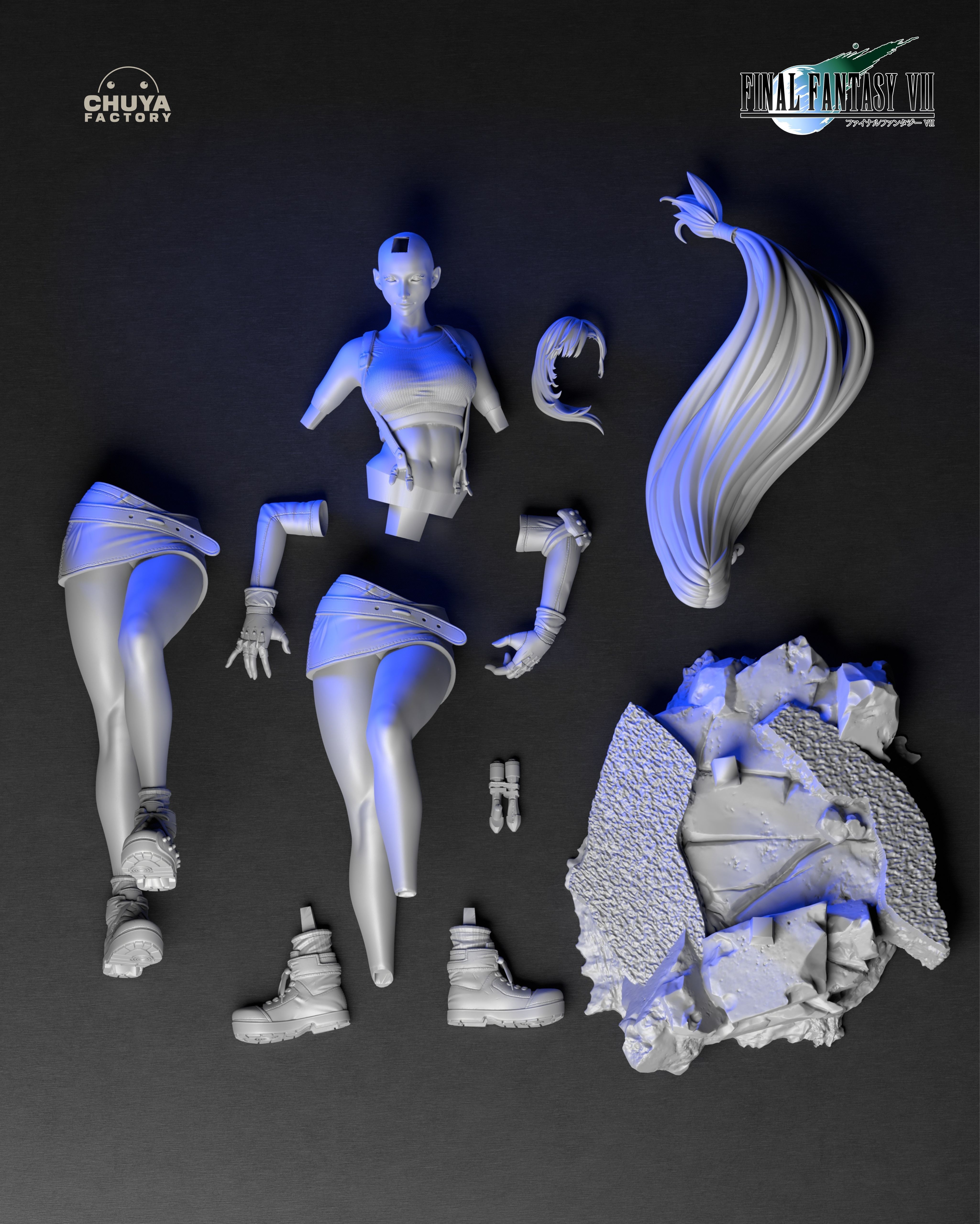 Tifa - Final Fantasy VII 3D print model_12