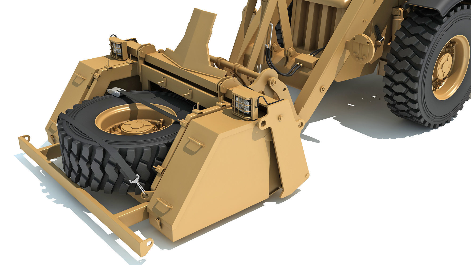 Military Excavator 3D model_15
