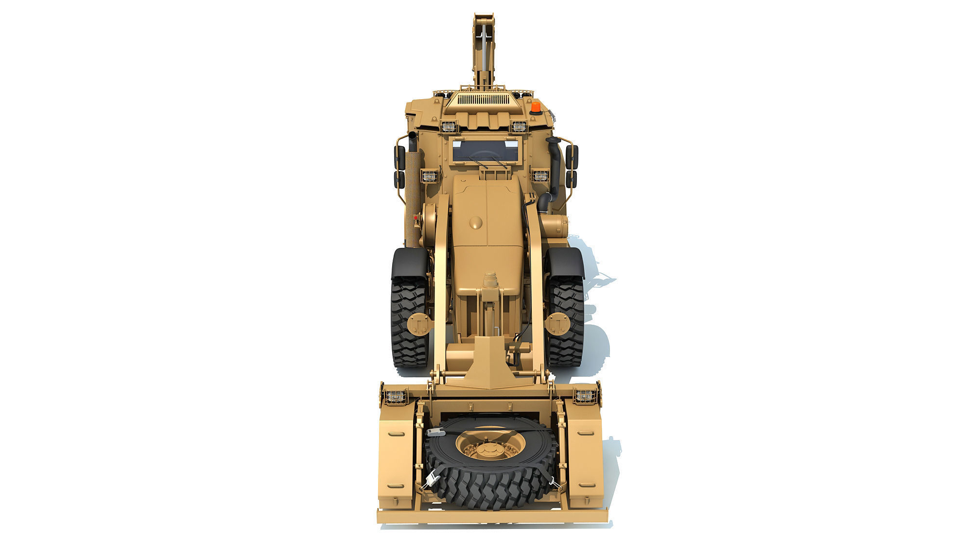 Military Excavator 3D model_12