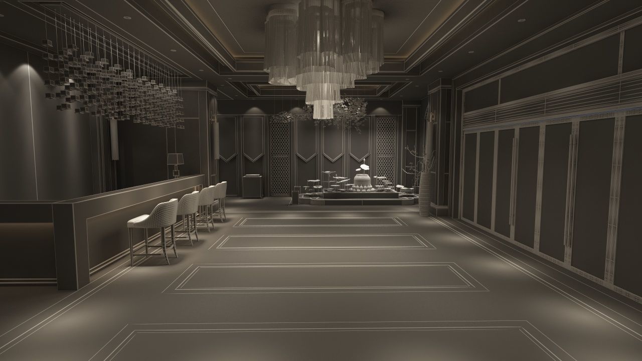 The Hotel Lobby 6 3D model_16