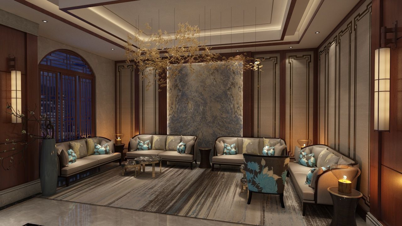 The Hotel Lobby 6 3D model_6