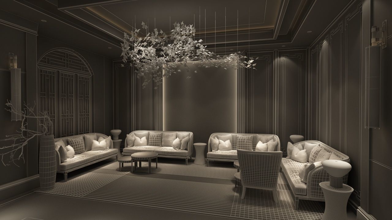 The Hotel Lobby 6 3D model_14
