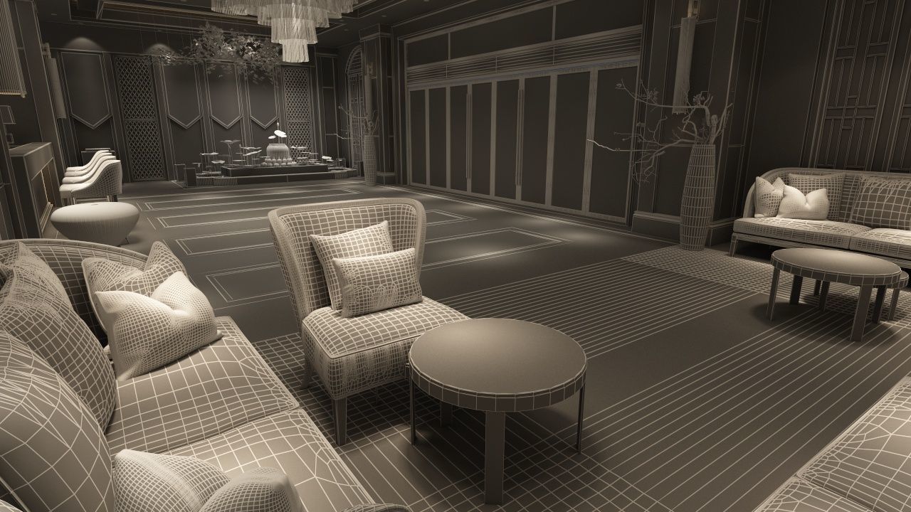 The Hotel Lobby 6 3D model_13