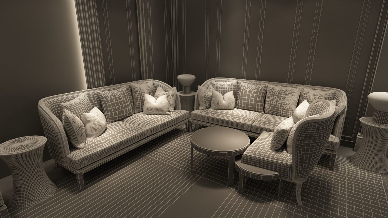 The Hotel Lobby 6 3D model_21