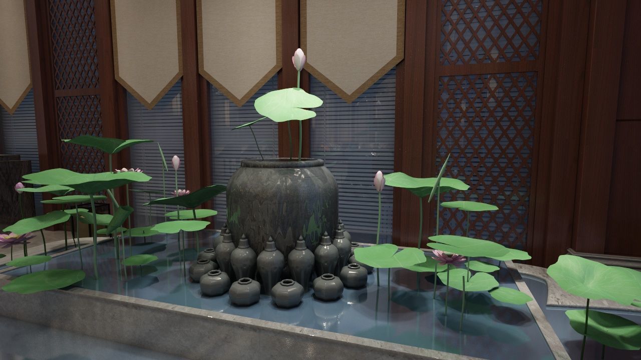 The Hotel Lobby 6 3D model_8