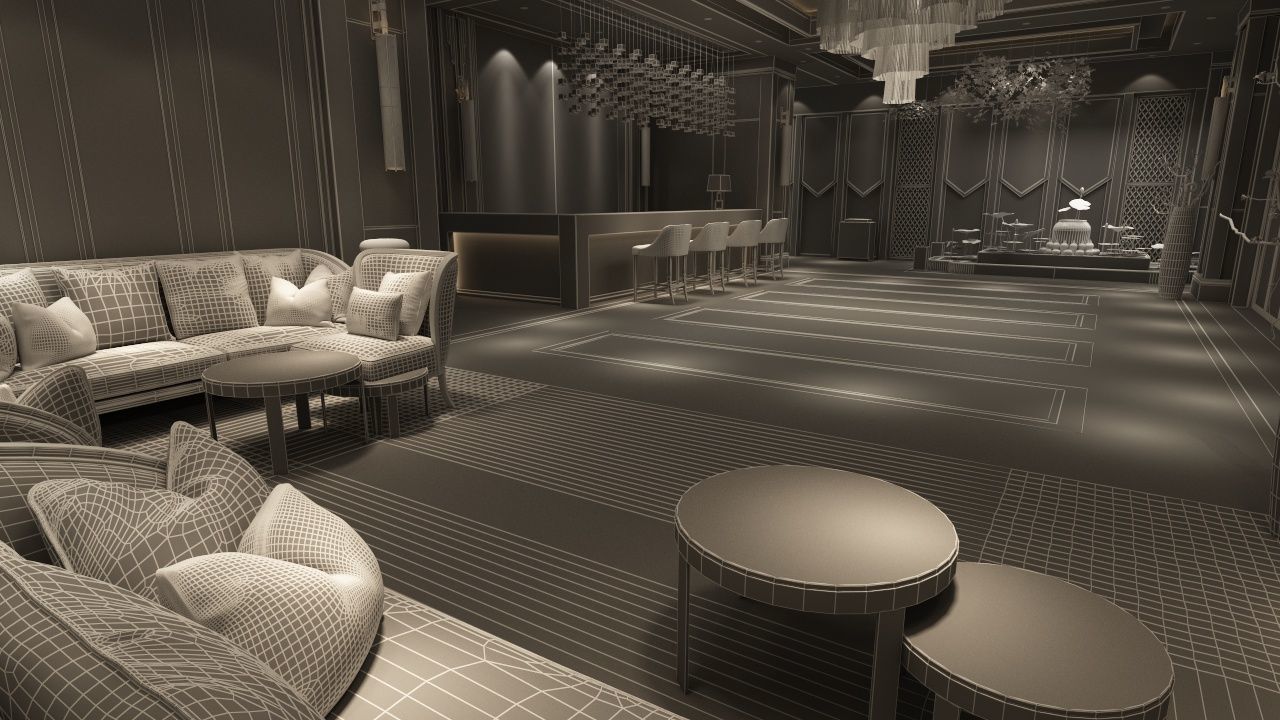 The Hotel Lobby 6 3D model_15
