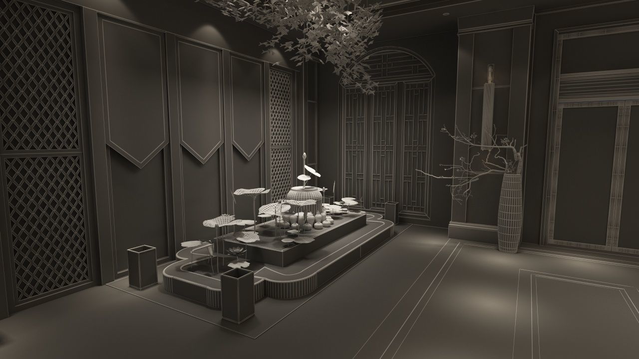 The Hotel Lobby 6 3D model_17