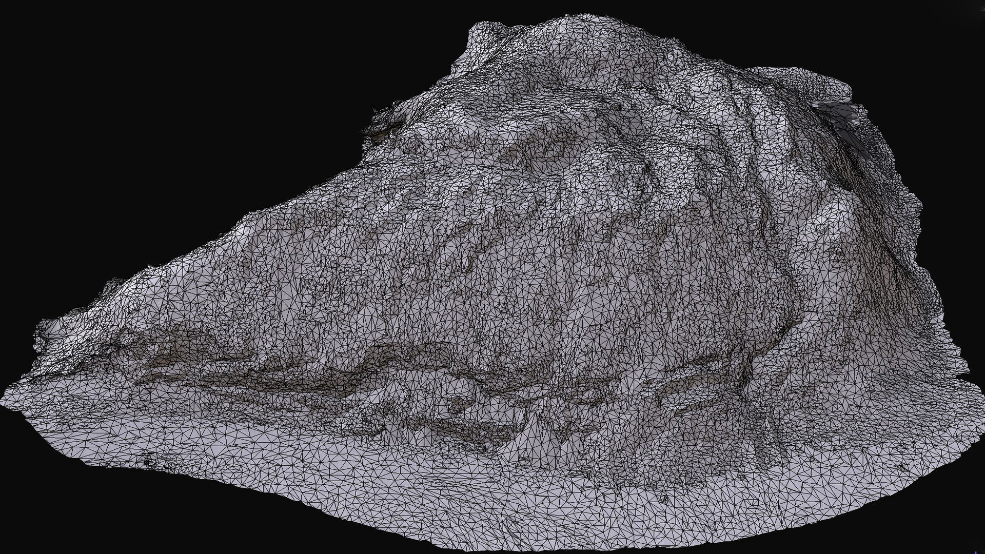 construction-site terrain sand pile dirt photogrammetry Low-poly 3D model_5