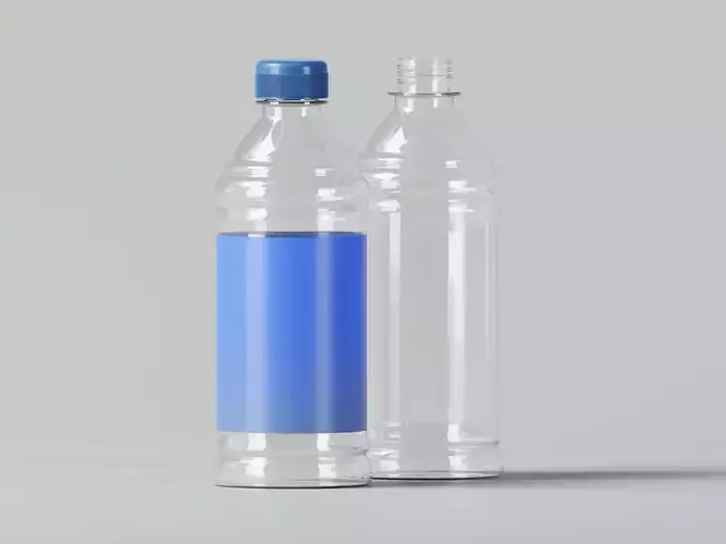 Drinking Water Bottle 3D Model