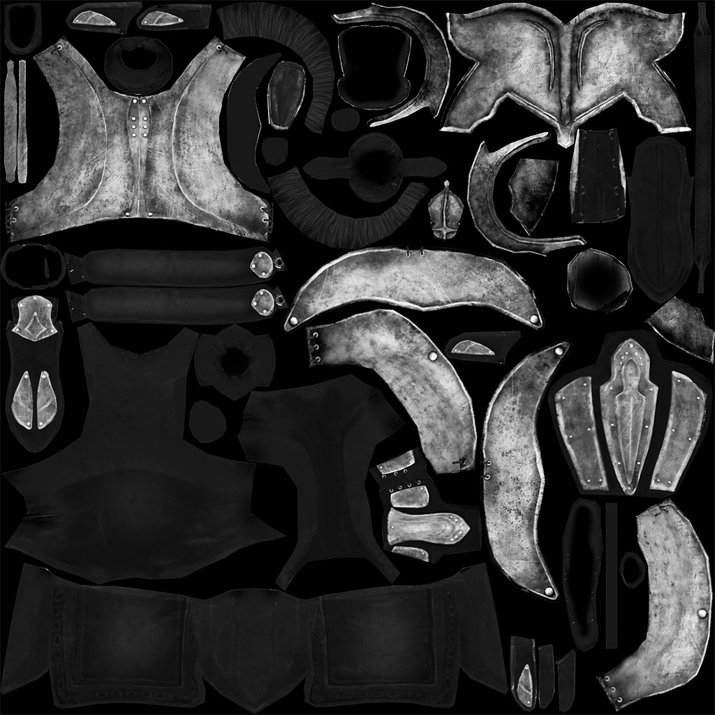 Riged Skined Greek Ancient Warrior Armor Helmet Low-poly 3D model_57