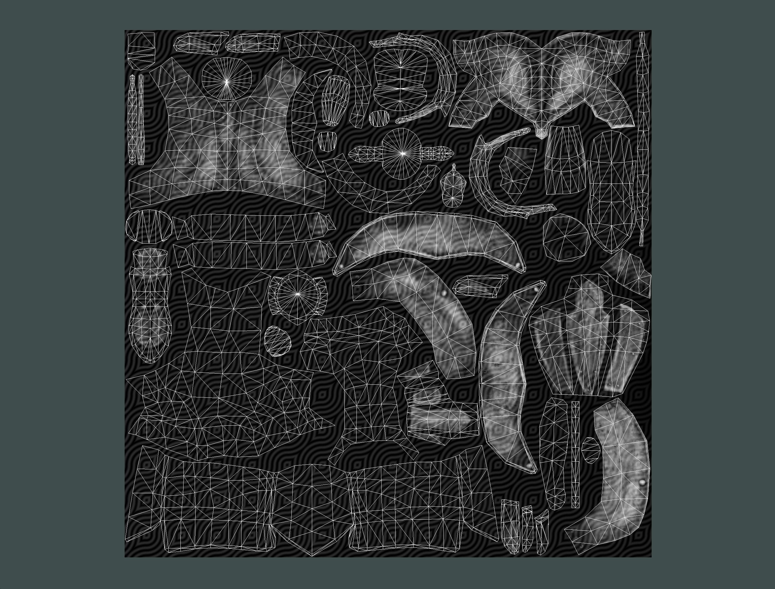 Riged Skined Greek Ancient Warrior Armor Helmet Low-poly 3D model_45