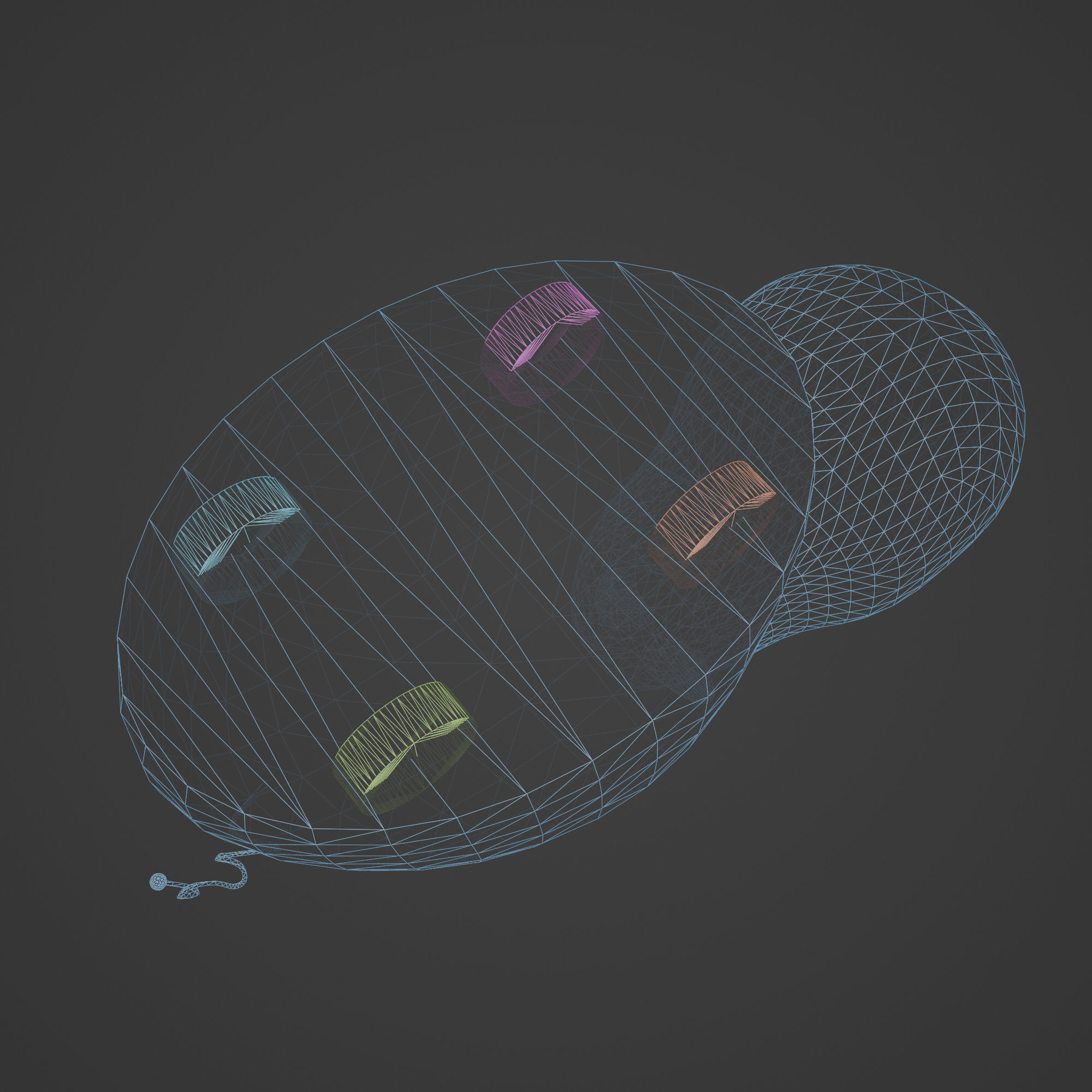 Metal Toy Dog 3D model_14