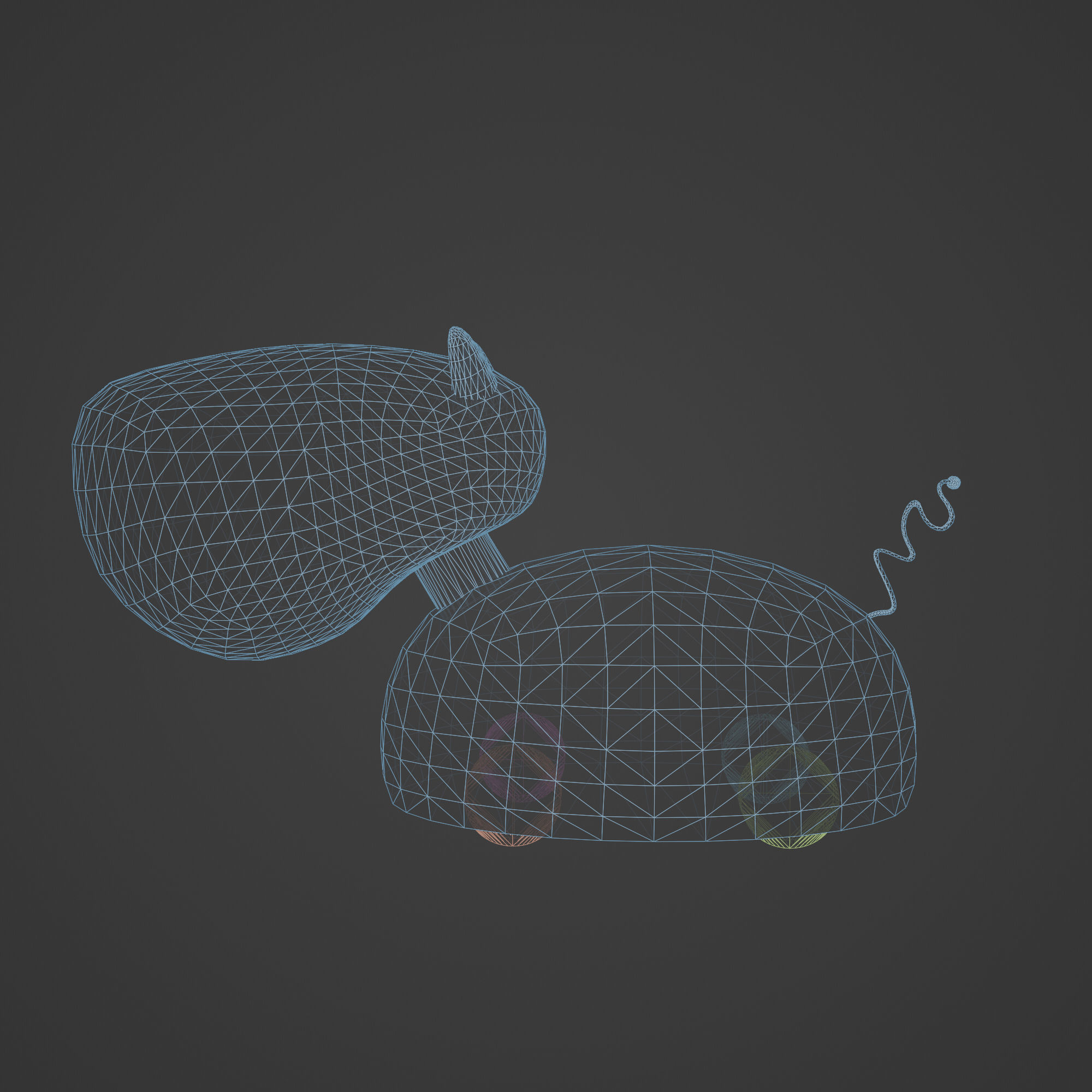 Metal Toy Dog 3D model_3