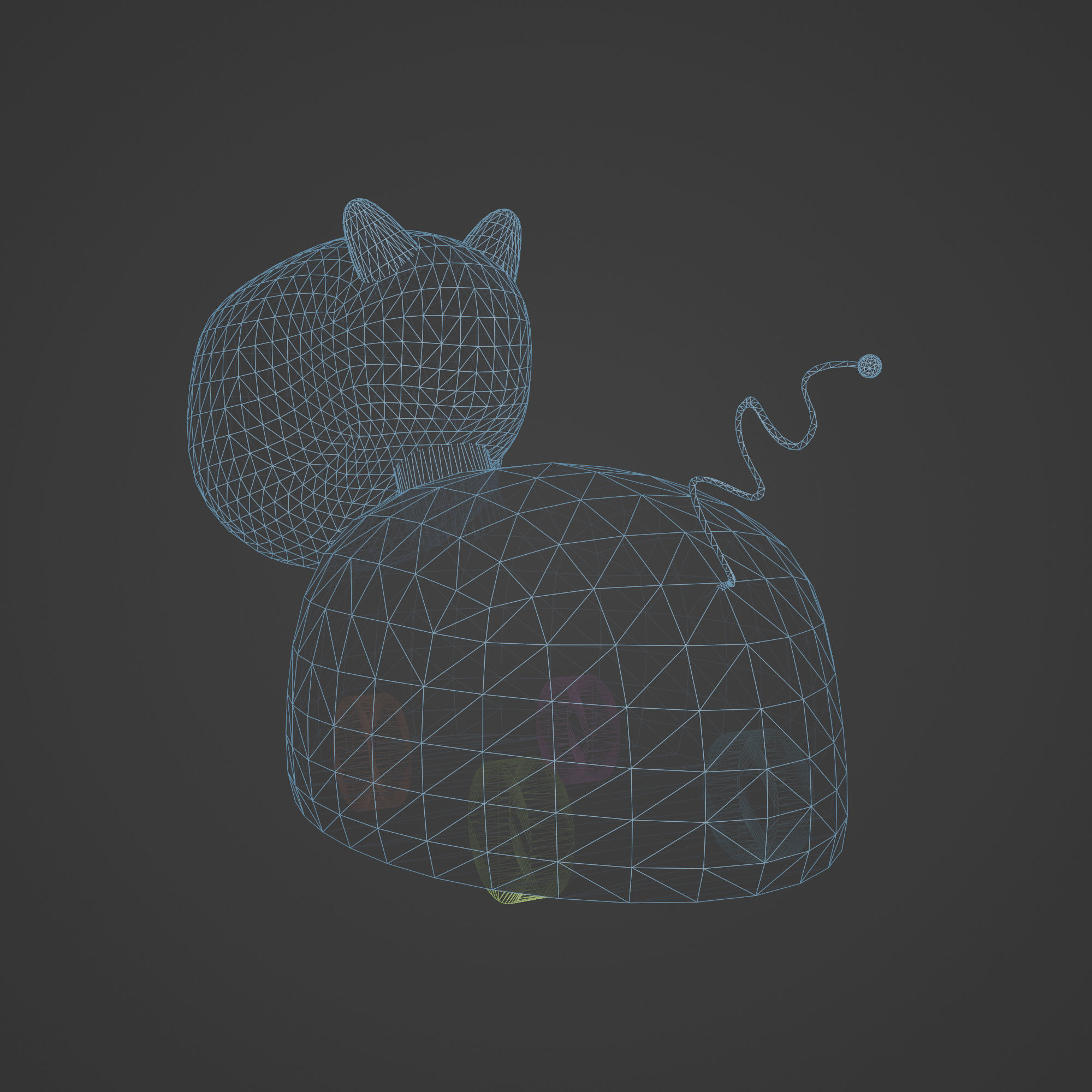 Metal Toy Dog 3D model_5