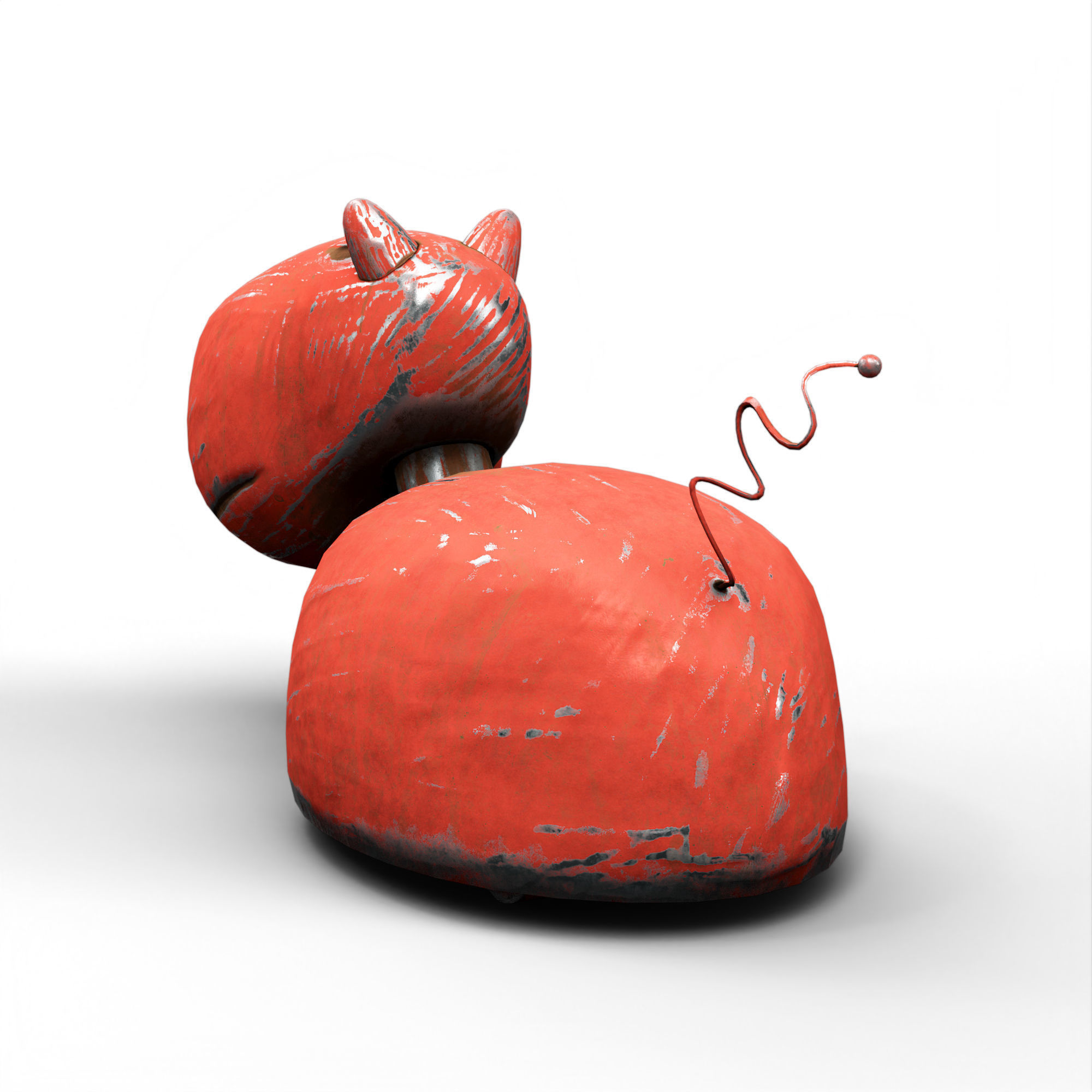 Metal Toy Dog 3D model_4