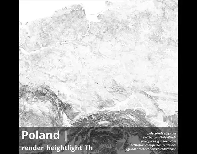 Poland 20k Maps Occlusion Cavity Curvature Thickness Normal 