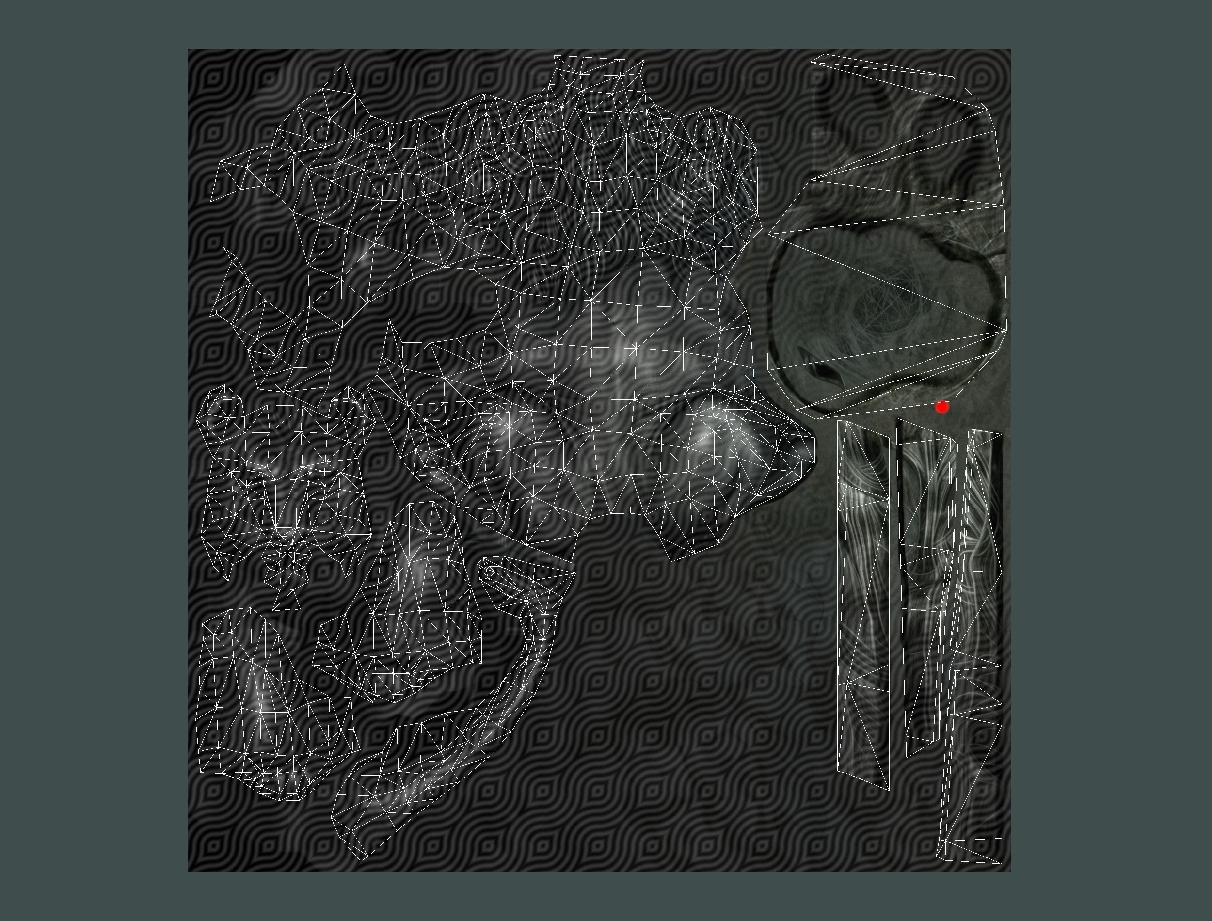 Low Poly 3d Statue Lion Dark Metal Cast Iron Low-poly 3D model_33