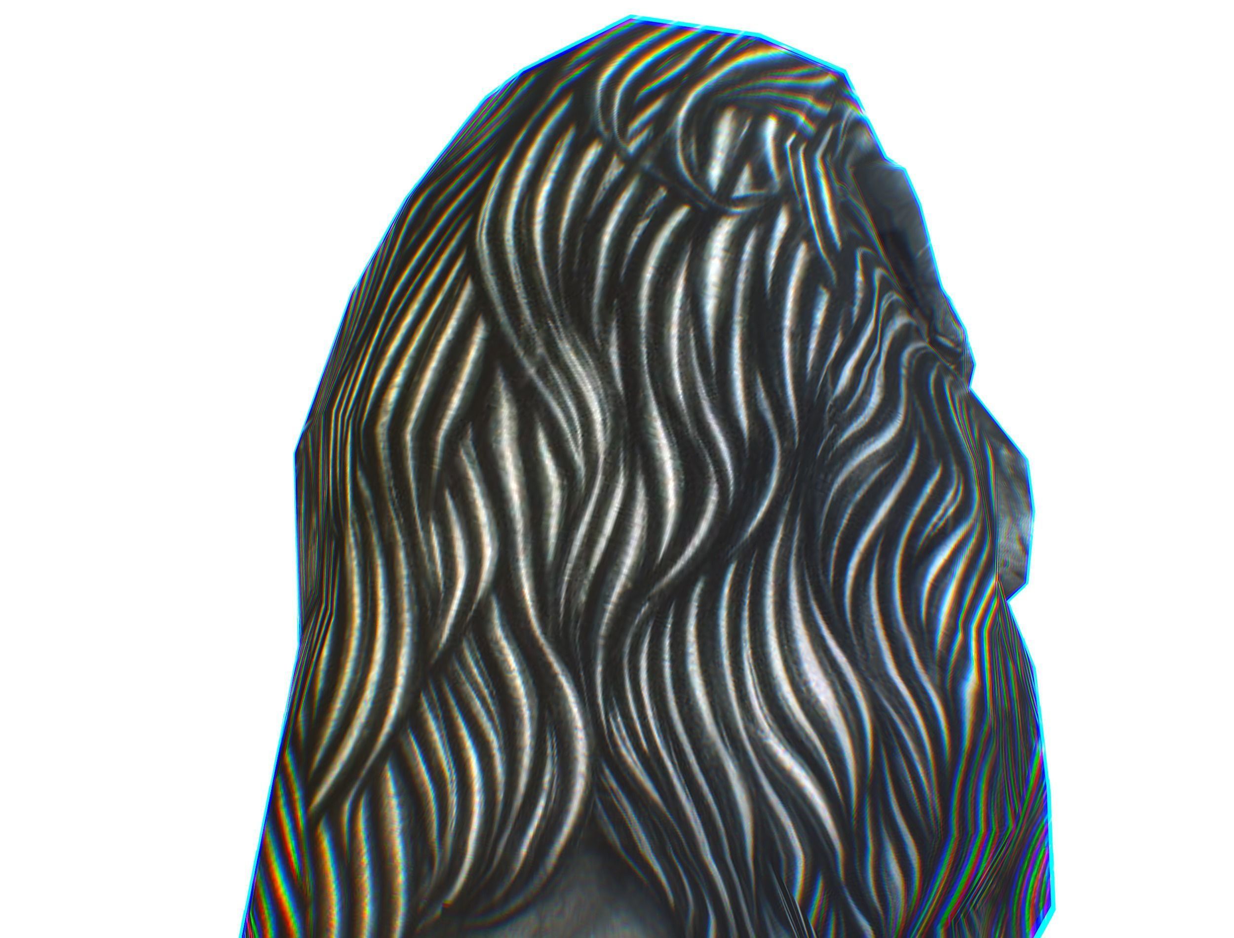 Low Poly 3d Statue Lion Dark Metal Cast Iron Low-poly 3D model_24