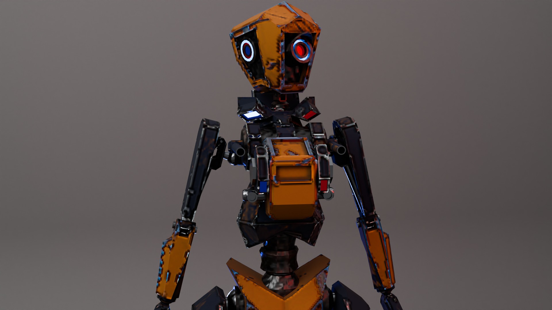 War Bot Low-poly 3D model_23