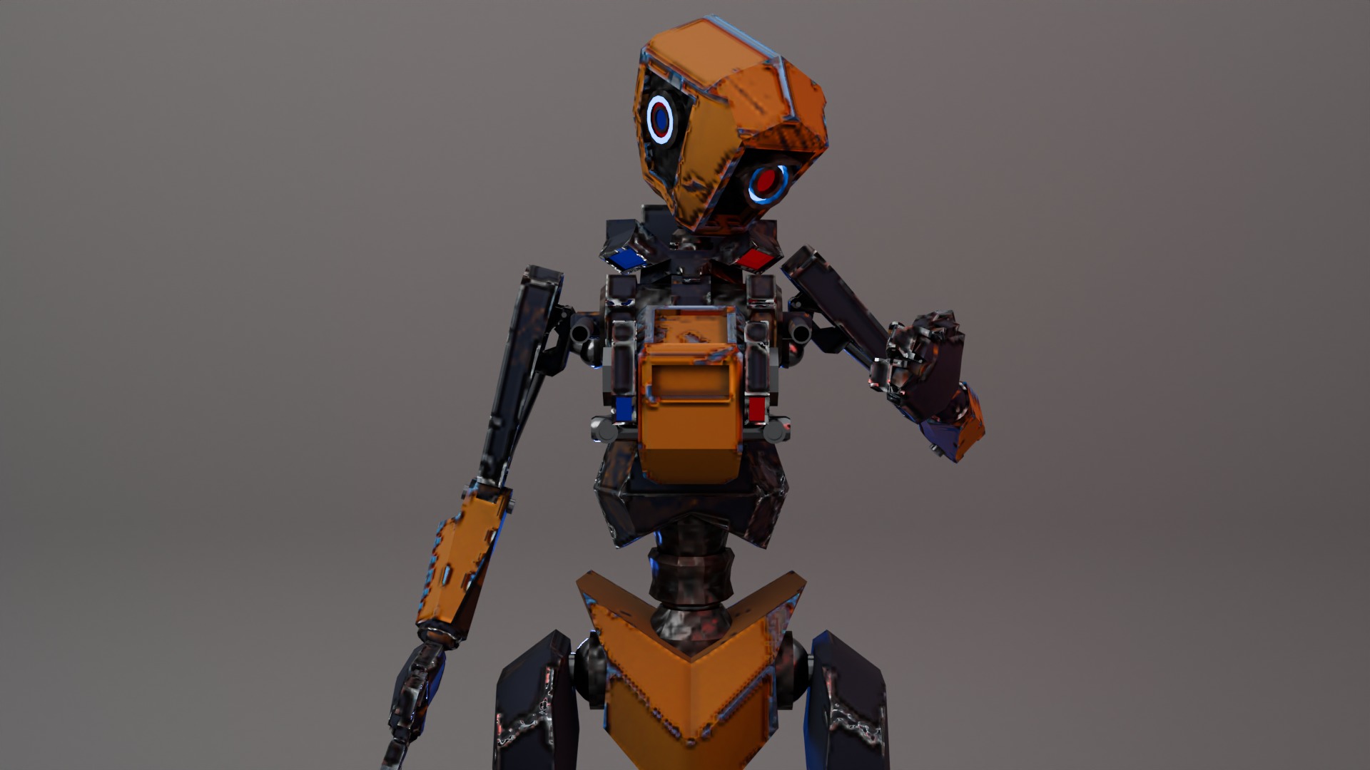 War Bot Low-poly 3D model_18