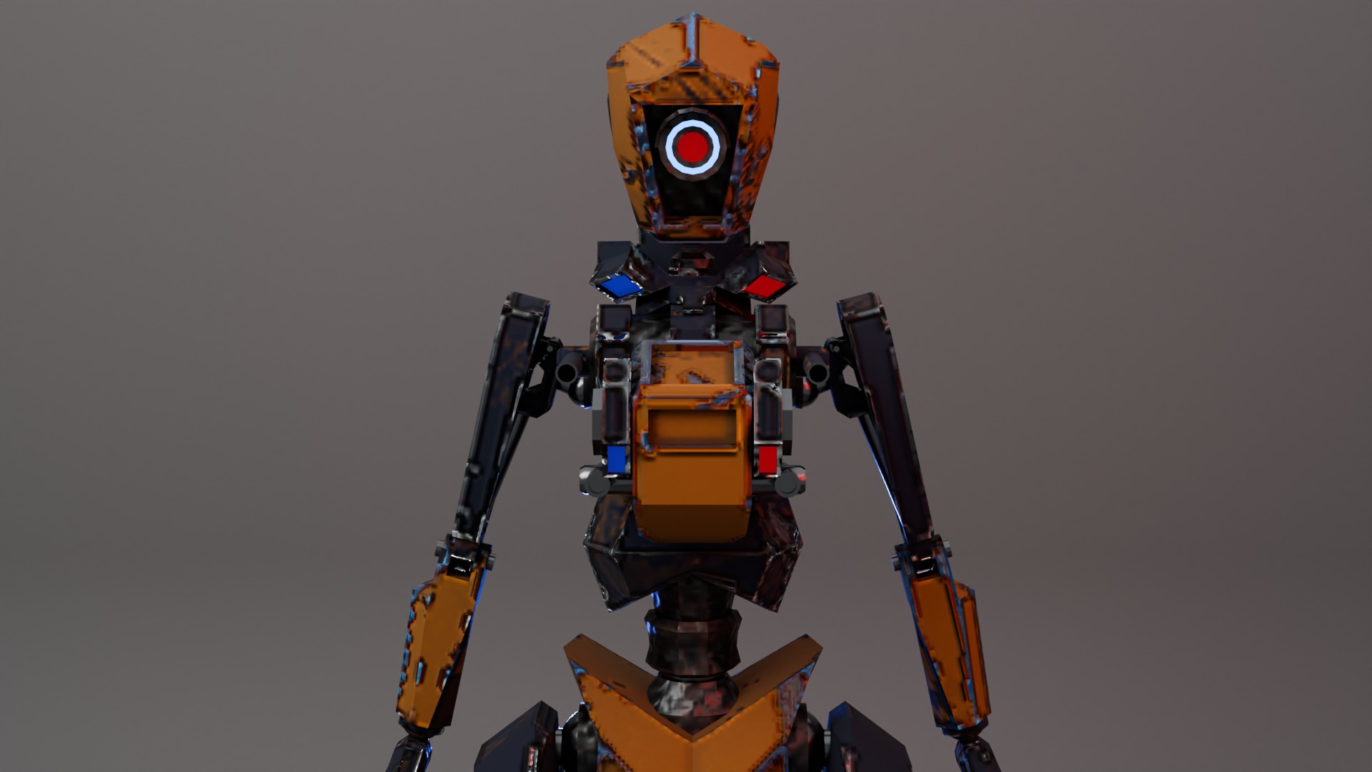 War Bot Low-poly 3D model_10