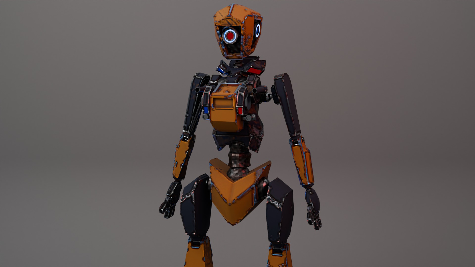 War Bot Low-poly 3D model_15