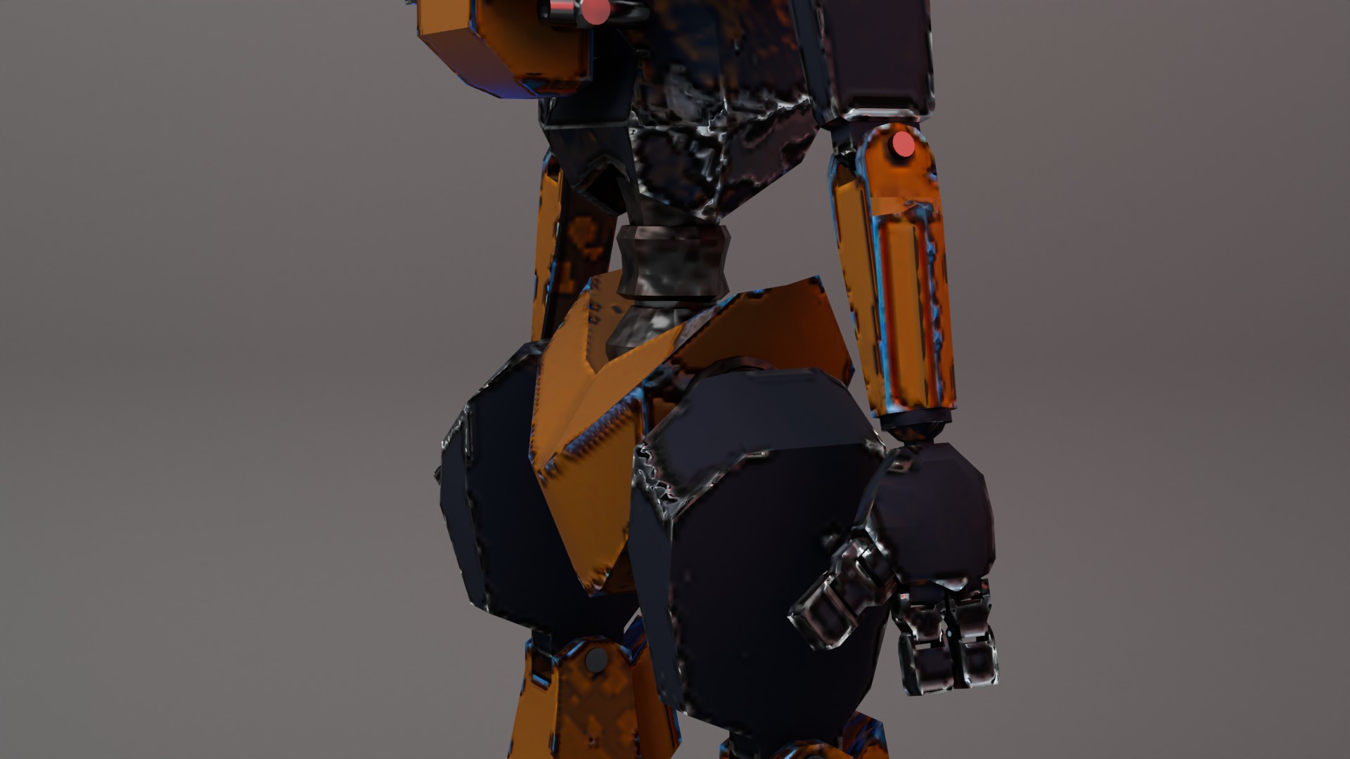 War Bot Low-poly 3D model_17